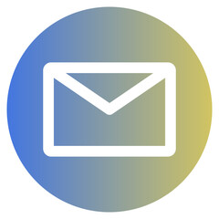 Message Glyph Gradient Icon