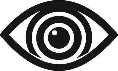Eye Symbol – Bold Monochrome Glyph