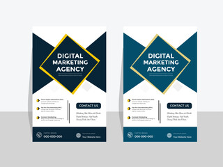 Flayer template design for digital marketing agency