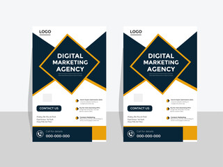 Flayer template design for digital marketing agency