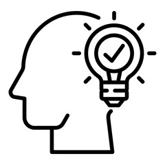 Creative Thinking single icon