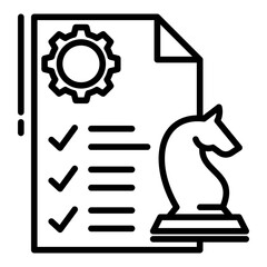 Strategic Planning single icon