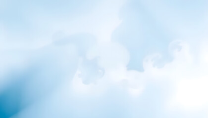 Minimalist abstract smoke, soft gradients, gentle blue and white hues
