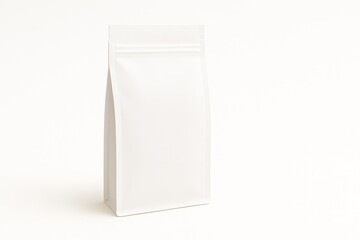 Minimal rectangular pouch with gussets on white