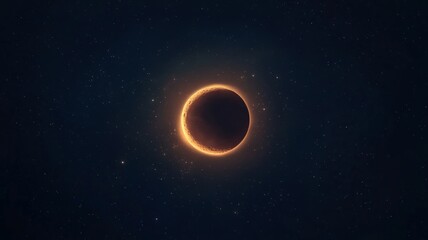 Mystical lunar eclipse in celestial harmony design for cosmic art