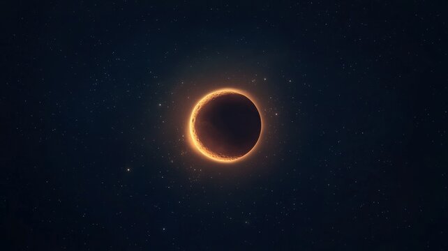 Mystical lunar eclipse in celestial harmony design for cosmic art