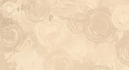 Obraz premium Modern Beige Abstract: Hand-Painted Oil Texture with Contemporary Shapes