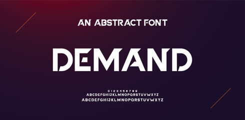 Creative modern technology alphabet fonts. Abstract typography urban sport, techno , fashion, digital, future creative logo font. vector illustration