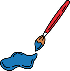 illustration of a paint brush