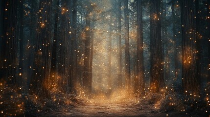 Fototapeta premium Evening wedding background with soft glowing light, ideal for romantic themes, event invitations, and elegant celebration designs.