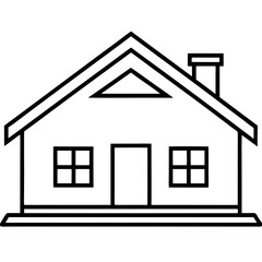 house icon isolated on white