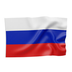 Fototapeta premium 3d flag of russia