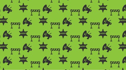 Vector seamless POLICE pattern design