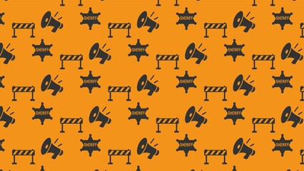 Vector seamless POLICE pattern design