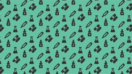 vector seamless medical doctors pattern