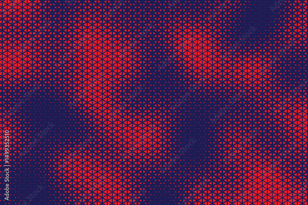 Leinwandbilder abstract background with red triangle dots. triangle halftone geometric background. halftone triangu