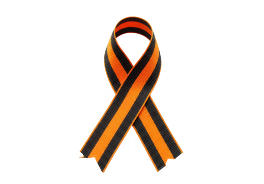 St george ribbon isolated on transparent background