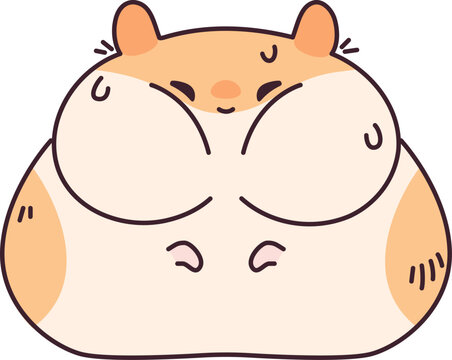 Naklejki Kawaii Hamster