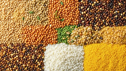 A Colorful Array of Legumes and Grains, Healthy Pantry Staples