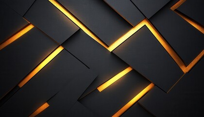 Abstrakcyjny wzór geometryczny z elementami złota i czerni