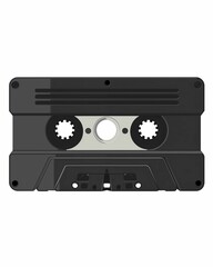 Flat illustration of rotary dial telephone