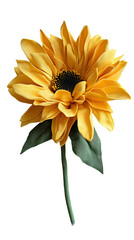 Close-up of a vibrant yellow sunflower
