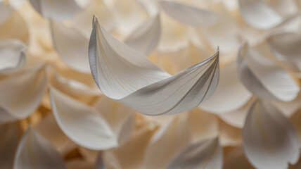 White paper petal background