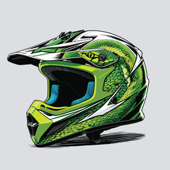 unique and cool helmet motorcycle vector