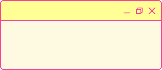 Fototapeta premium Retro Notification Window