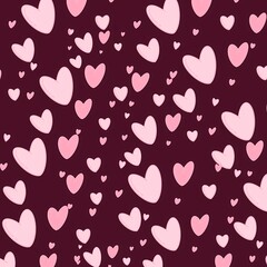 seamless pattern with hearts