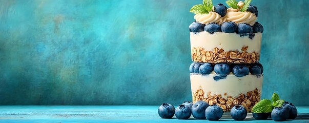 Blueberry Yogurt Parfait Healthy Breakfast