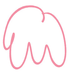 bubble squiggle abstract modern design asset scribble ink line shape