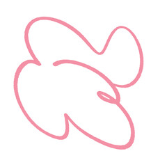 bubble squiggle abstract modern design asset scribble ink line shape