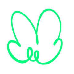 bubble squiggle abstract modern design asset scribble ink line shape