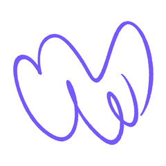 bubble squiggle abstract modern design asset scribble ink line shape