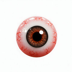 Creepy Eye Digital Art Bloodshot Closeup