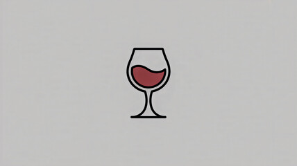Wine glass line icon5