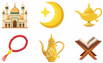 set of religious symbols