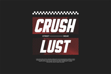 Fototapeta premium typography vector asset poster and tshirt printing for streetwear suitable for printing 
