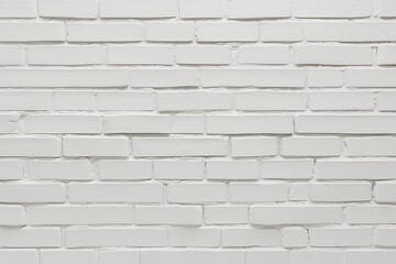 Fototapeta premium White Brick Texture Clean Grid Soft Grout