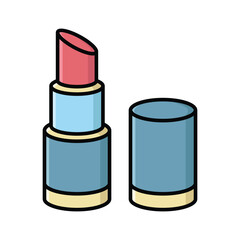 Obraz premium lipstick icon vector design template simple and clean