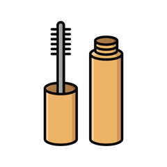 mascara icon vector design template simple and clean