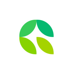 Green Leaf and Q Letter Logo &ndash; Eco-Friendly, Organic, and Elegant Brand Identity Design

