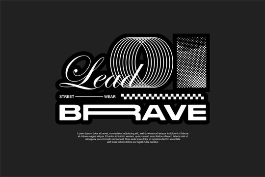 typography vector asset poster and tshirt printing for streetwear suitable for printing	
