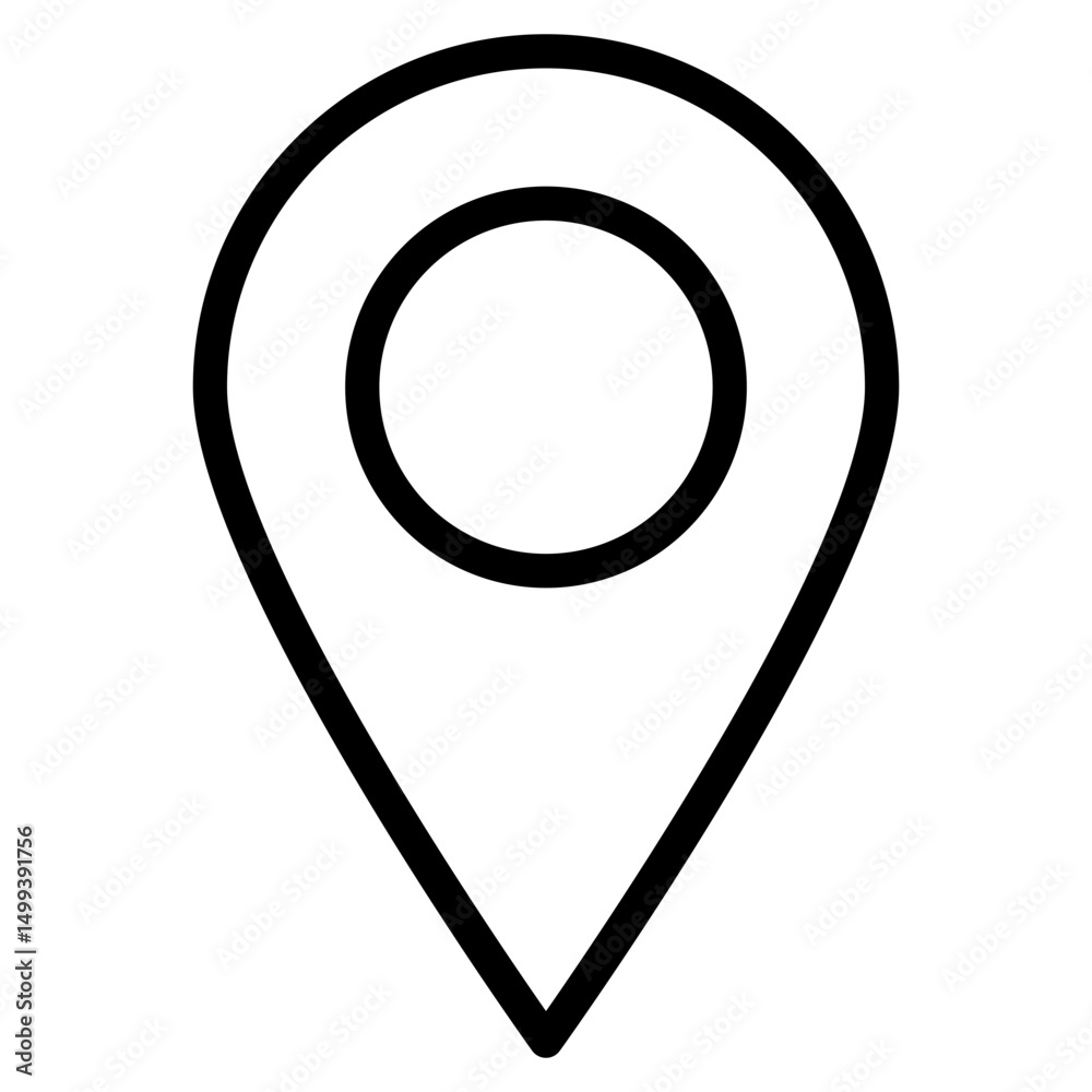 Poster location pin icon. map pin place marker. location icon. map marker pointer icon set. gps location sy