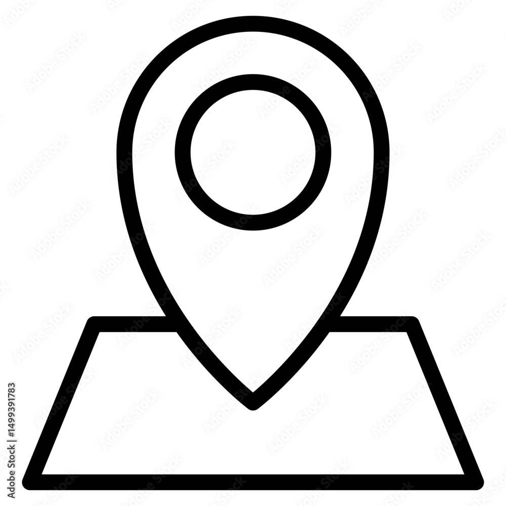 Poster location pin icon. map pin place marker. location icon. map marker pointer icon set. gps location sy