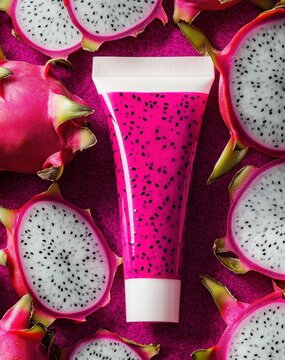 R&oacute;żowy smoothie z owoc&oacute;w smoka