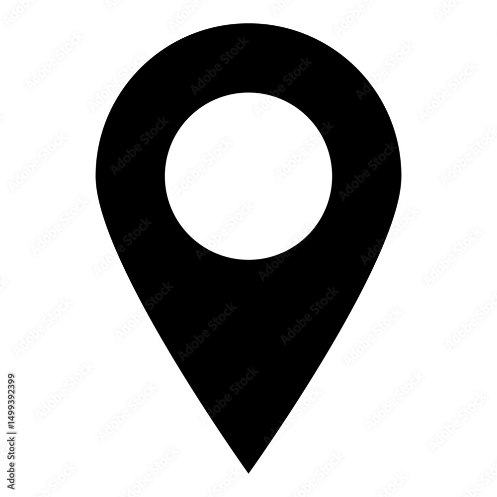 Poster location pin icon. map pin place marker. location icon. map marker pointer icon set. gps location sy