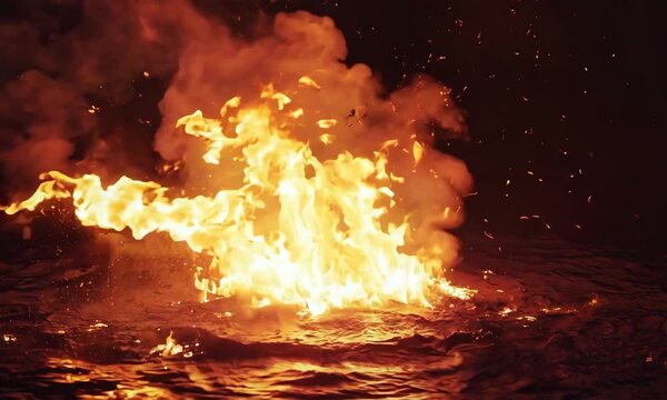 Controlled Burn Explosion Footage &ndash; Slow Motion