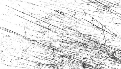 Scratched metal texture with dust grain and noise overlay. Grunge threshold vector for creative backdrops. Abstract distressed design for flyers and posters.